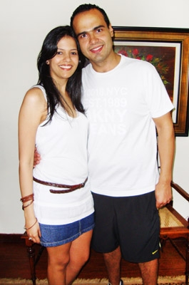 Isadora Santos Figueiredo (médica radiologista/fixar-se-á em Franca) e o noivo (casamento em 16/7) Alexandre Souza Fortes (dir. Drogabela)